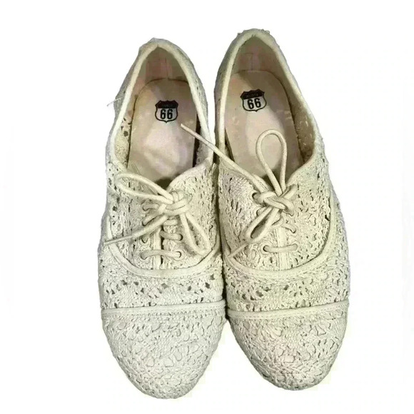 Woman's  ROUTE 66 Lace Up Spring / Summer Loafers   Size7 - Picture 1 of 5